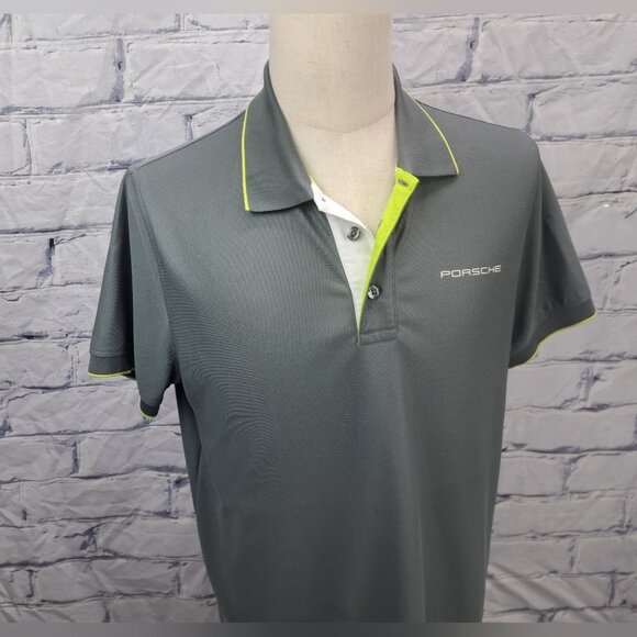 Porsche Drivers Selection Men's Herren Polo Shirt Gray Size Large - Picture 3 of 15